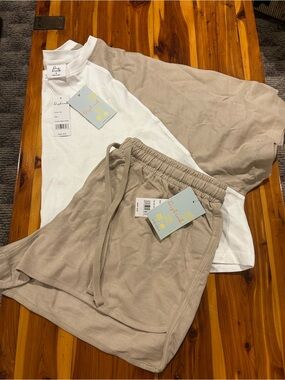Adorable Cropped Top Shorts Set